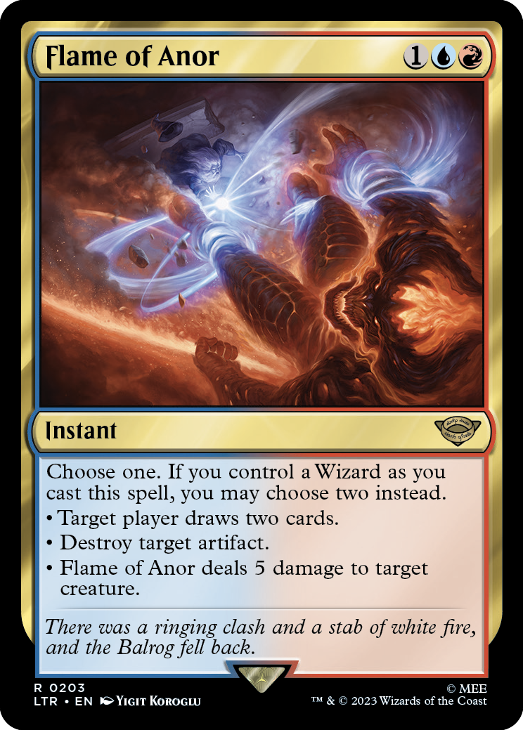 MTG Lord Of The Rings 0203 Flame of Anor (Foil)