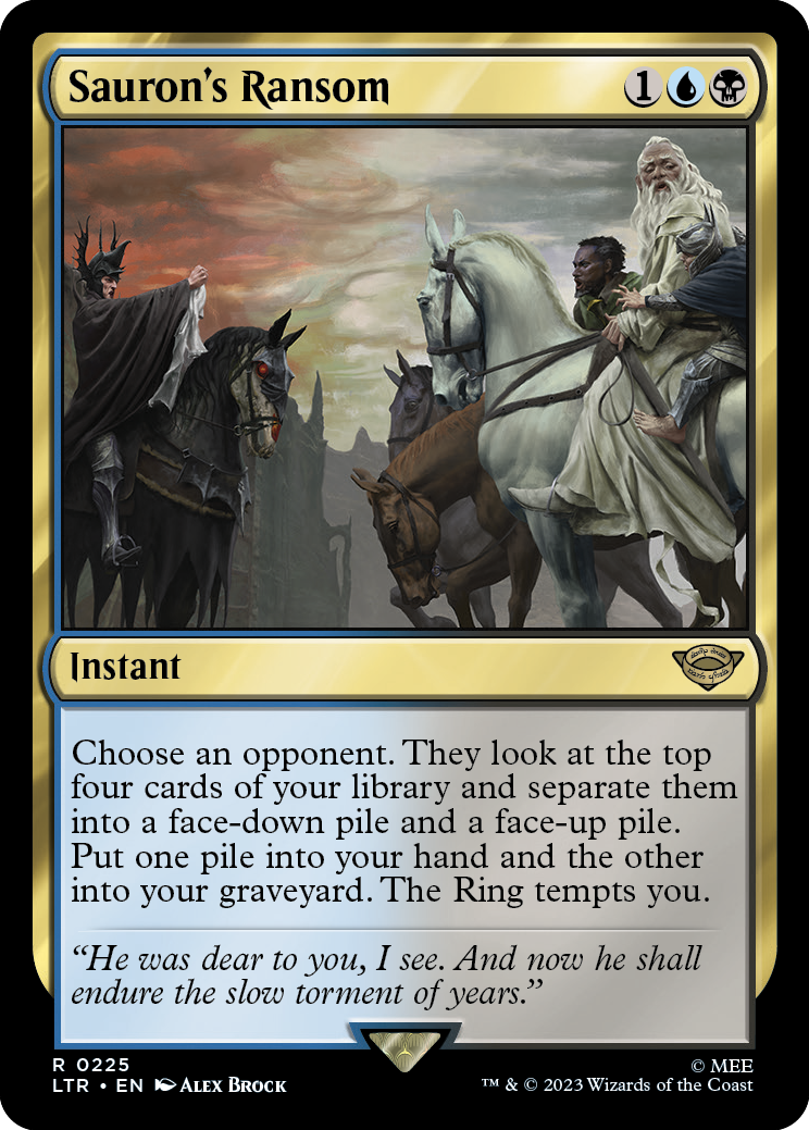 MTG Lord Of The Rings 0225 Sauron's Ransom (Foil)