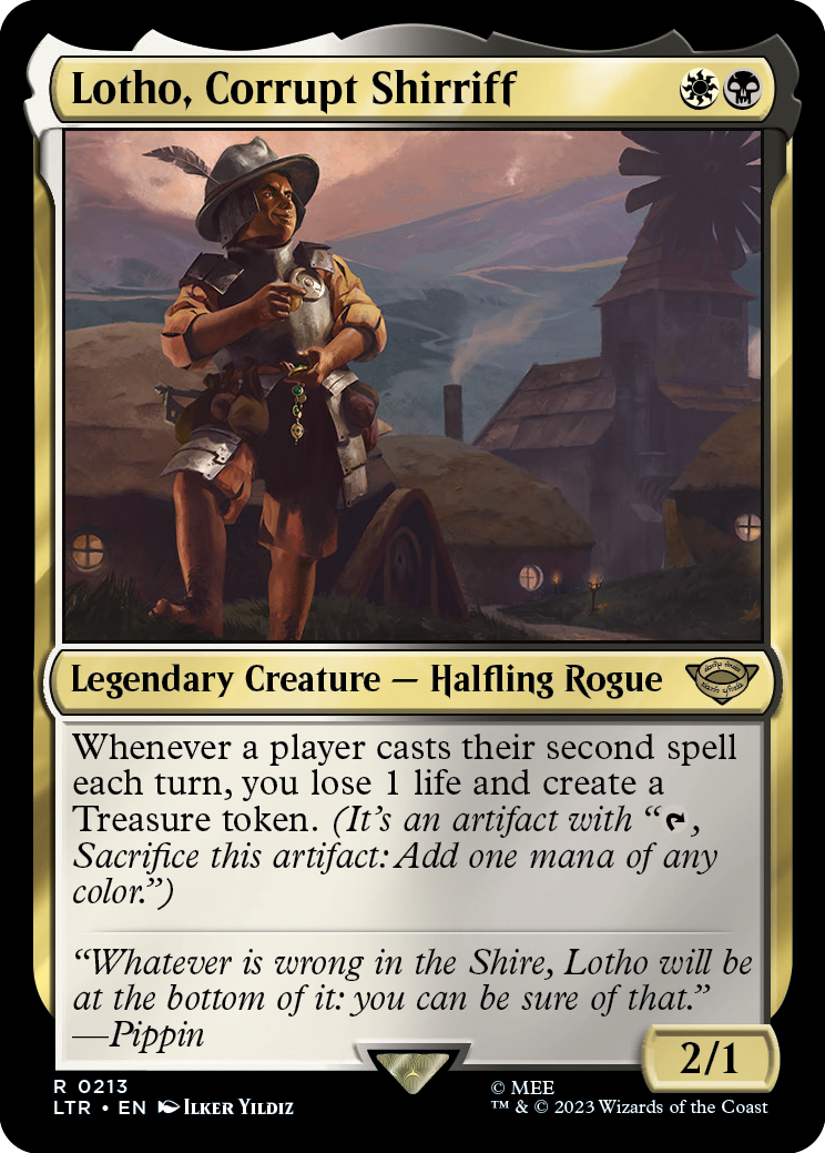 MTG Lord Of The Rings 0213 Lotho, Corrupt Shirriff (Foil)