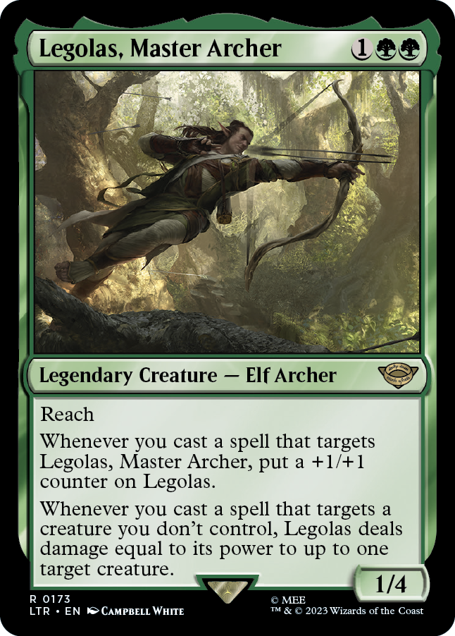 MTG Lord Of The Rings 0173 Legolas, Master Archer (Foil)