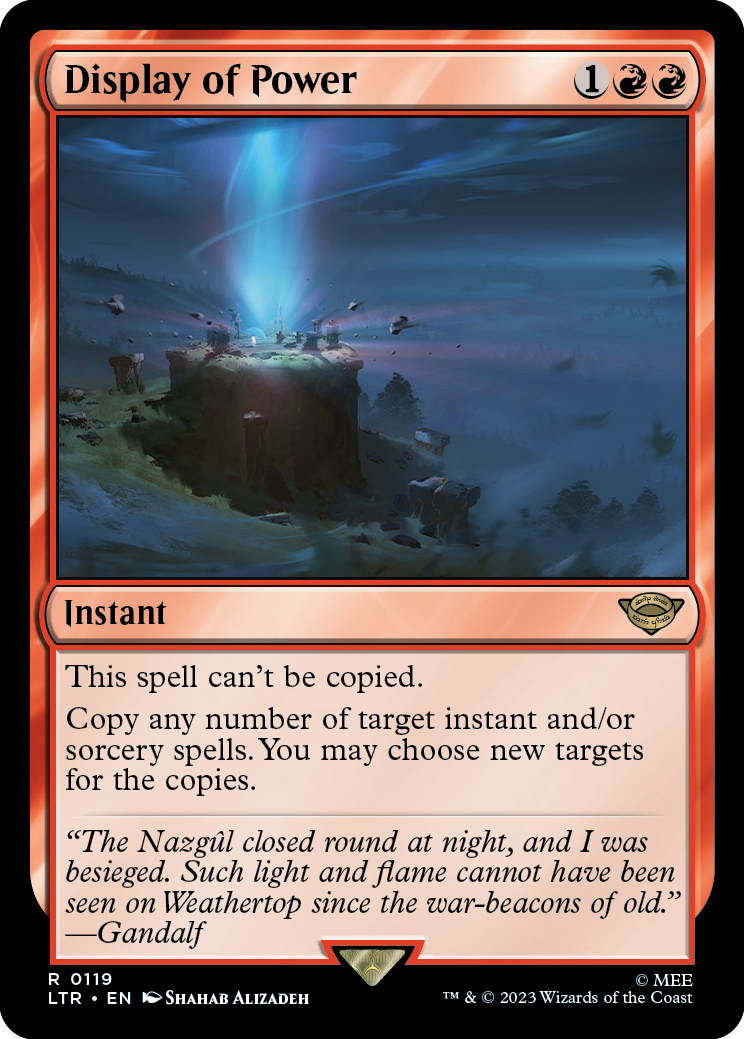 MTG Lord Of The Rings 0119 Display of Power (Foil)