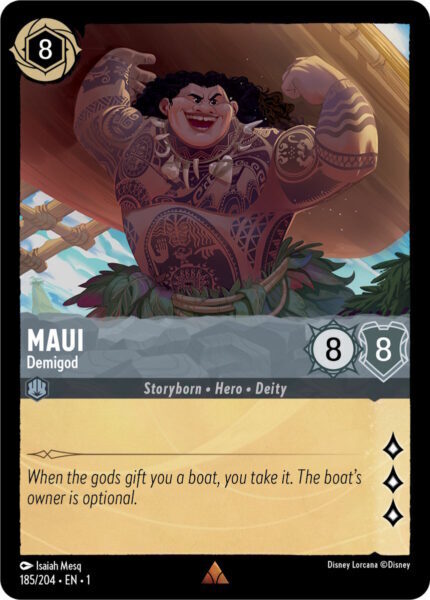 Disney Lorcana The First Chapter 185/204 MAUI Demigod