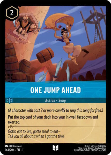 Disney Lorcana The First Chapter 164/204 ONE JUMP AHEAD Foil