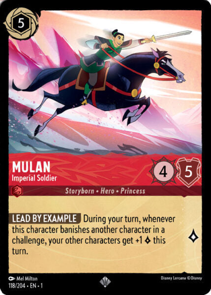 Disney Lorcana The First Chapter 118/204 MULAN Imperial Soldier
