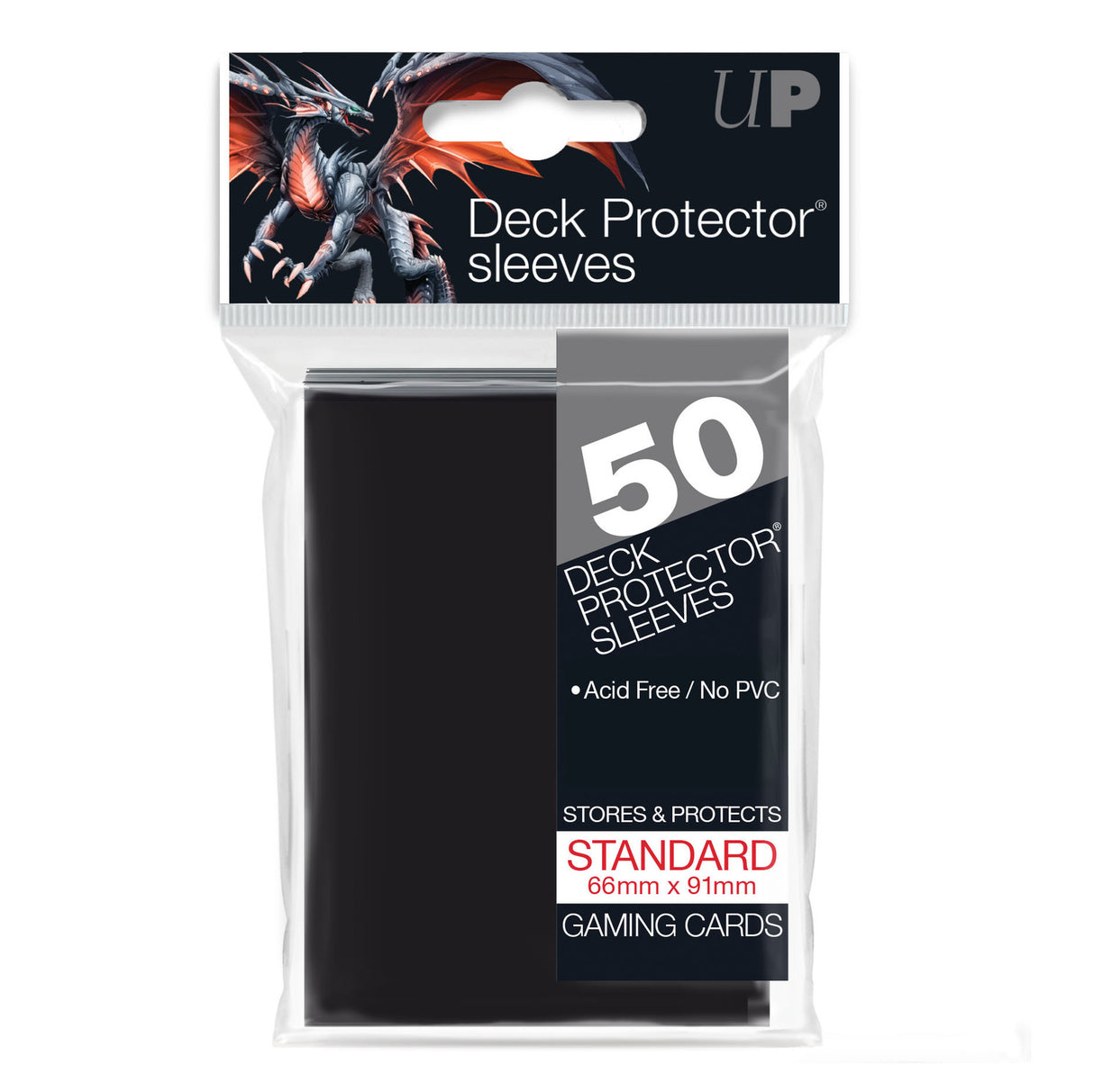 Standard Deck Protectors (50ct) - Black