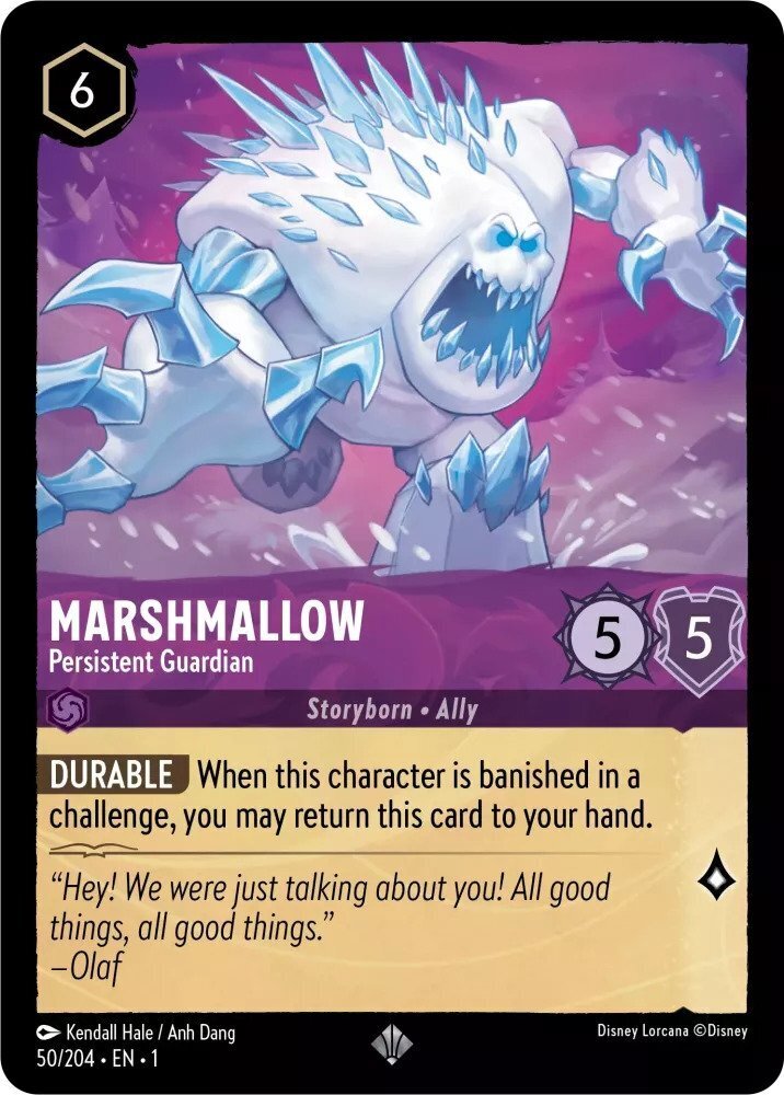 Disney Lorcana The First Chapter 050/204 MARSHMALLOW Persistent Guardian