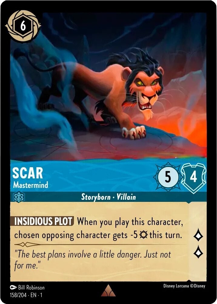 Disney Lorcana The First Chapter 158/204 SCAR Mastermind