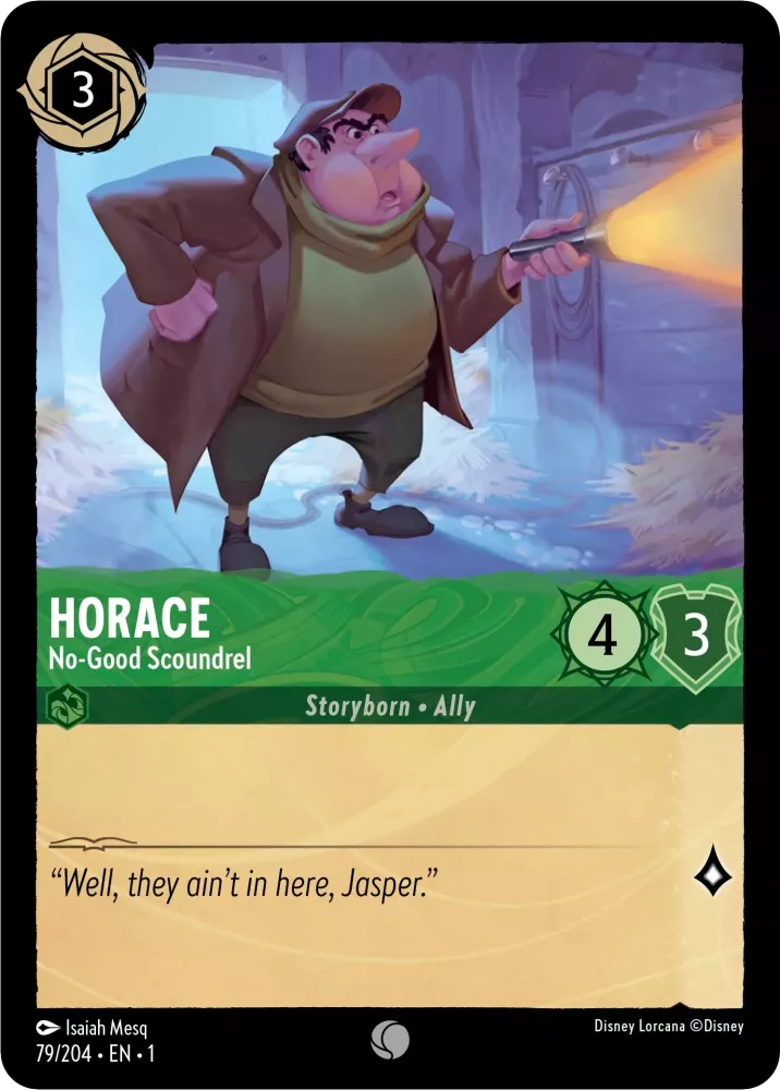 Disney Lorcana The First Chapter 079/204 HORACE No-Good Scoundrel