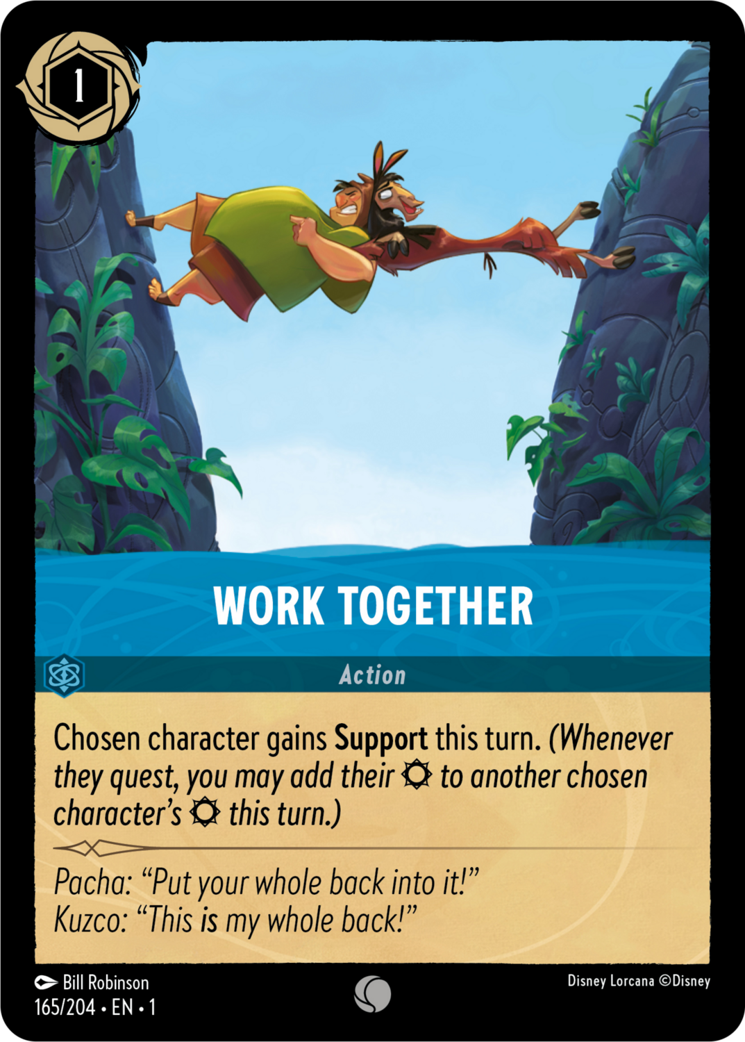 Disney Lorcana The First Chapter 165/204 WORK TOGETHER