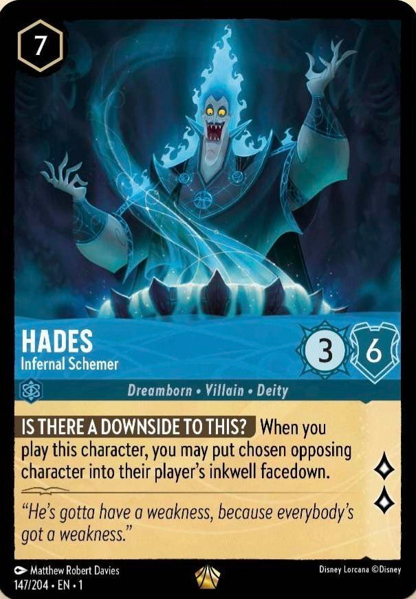 Disney Lorcana The First Chapter 147/204 HADES Infernal Schemer