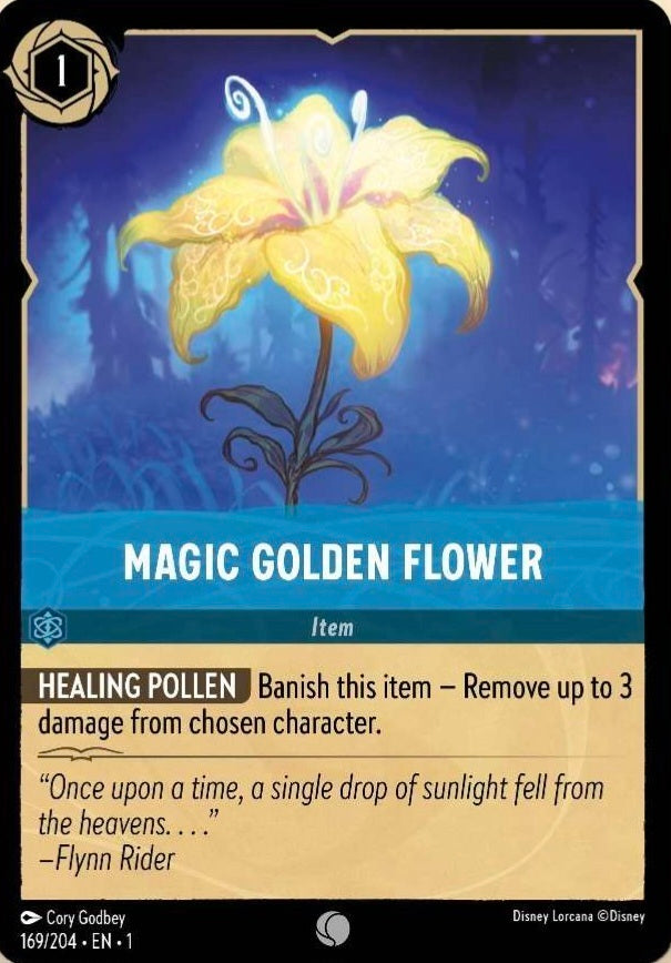 Disney Lorcana The First Chapter 169/204 MAGIC GOLDEN FLOWER Foil