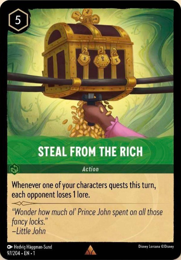 Disney Lorcana The First Chapter 097/204 STEAL FROM THE RICH