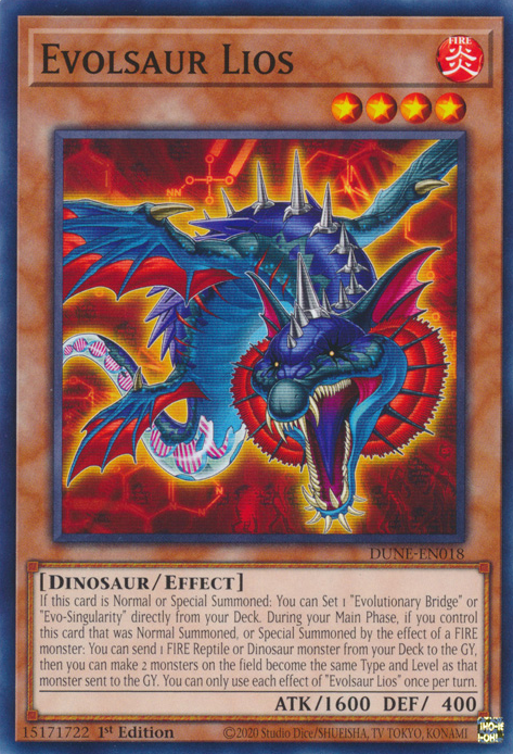 Duelist Nexus DUNE-EN018 Evolsaur Lios
