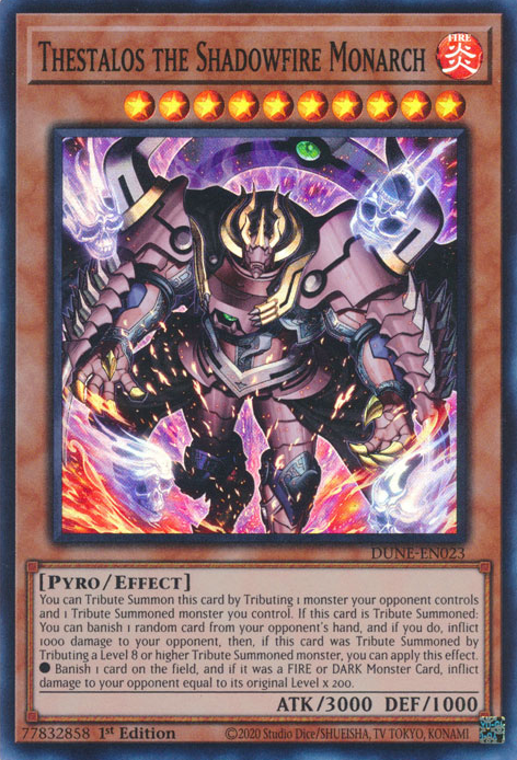 Duelist Nexus DUNE-EN023 Thestalos the Shadowfire Monarch