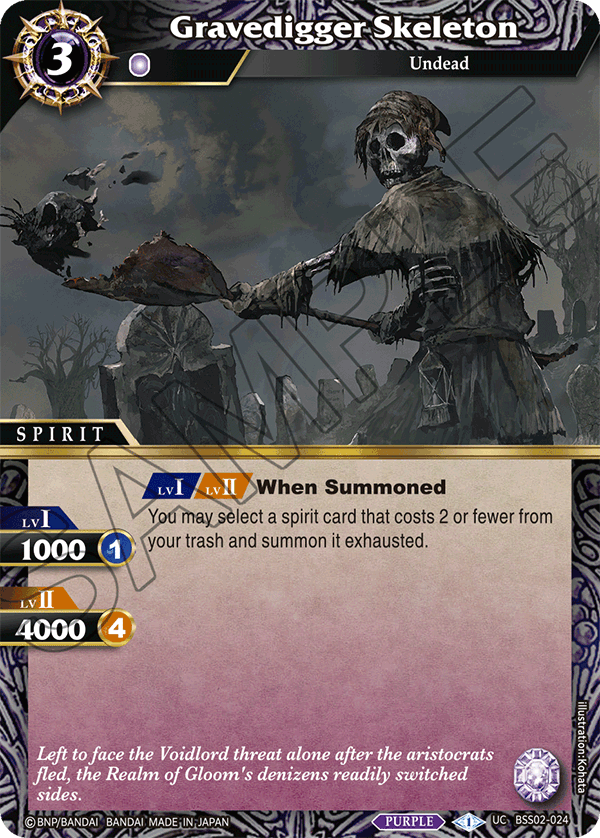 BSS02-024 Gravedigger Skeleton