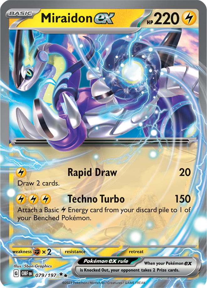 Scarlet & Violet Obsidian Flames 079/197 Miraidon ex