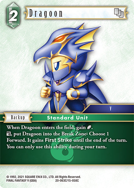 Final Fantasy Opus XX - 20-063 Dragoon