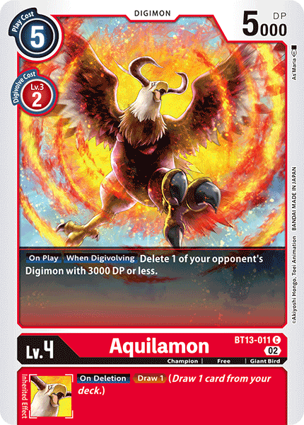 Versus Royal Knights BT13-011 Aquilamon