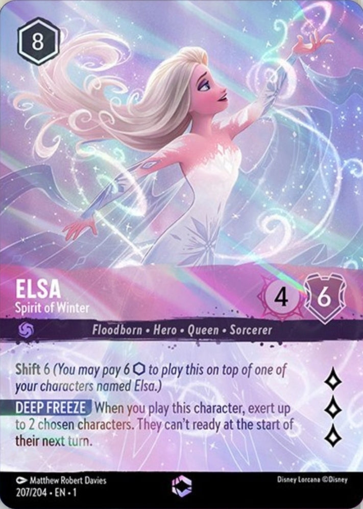Disney Lorcana The First Chapter 207/204 ELSA Spirit Of Winter