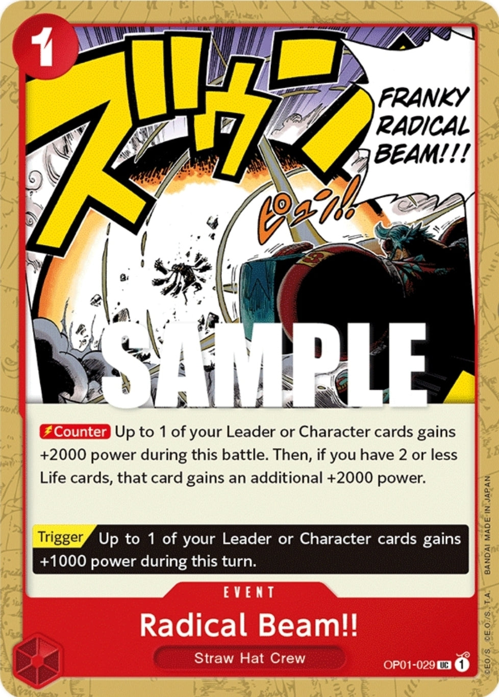 OP01-029 | UC | EVENT Radical Beam!!