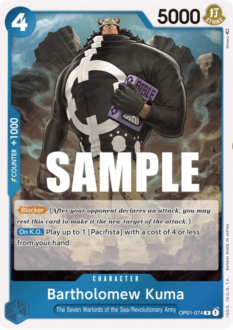OP01-074 | R | CHARACTER Bartholomew Kuma