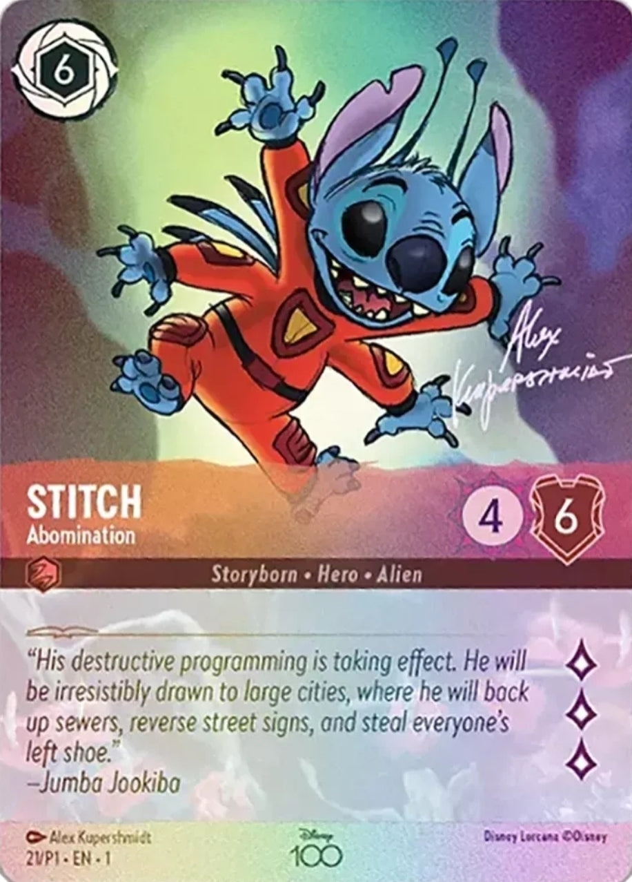 STITCH Abomination 21/P1 Disney 100 Collectors Edition