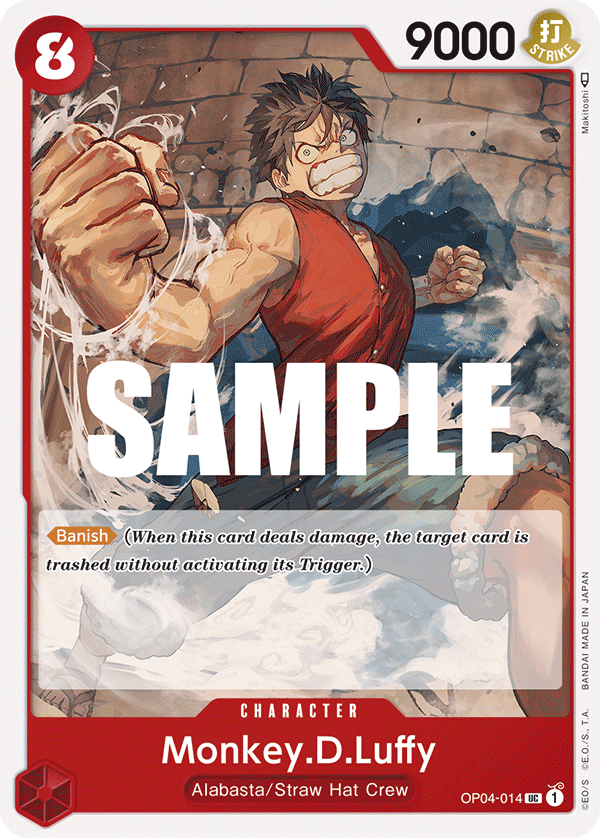 OP04-014 | UC | CHARACTER Monkey.D.Luffy
