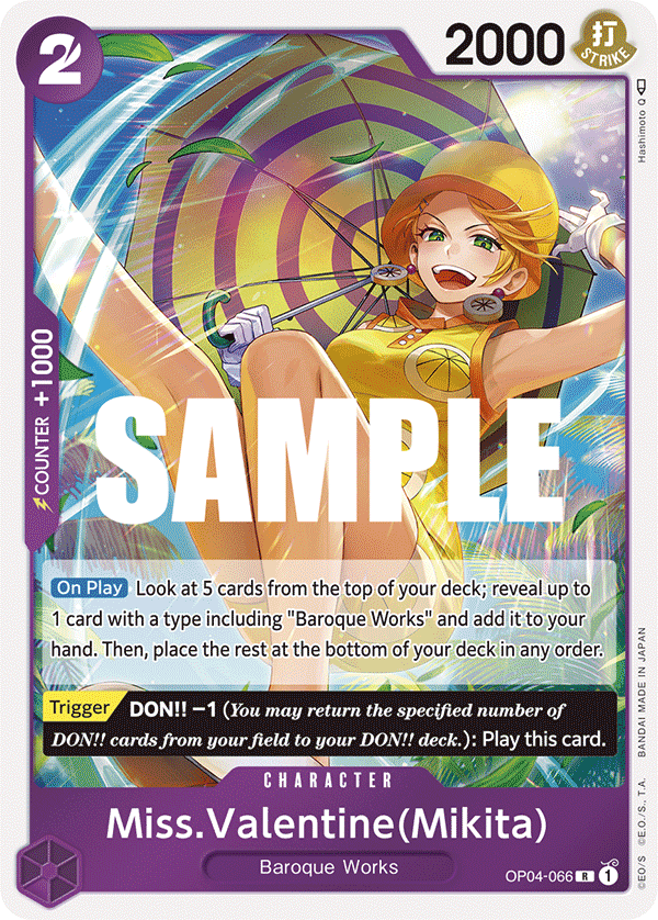 OP04-066 | R | CHARACTER Miss.Valentine(Mikita)