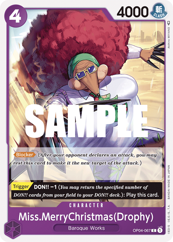 OP04-067 | C | CHARACTER Miss.MerryChristmas(Drophy)