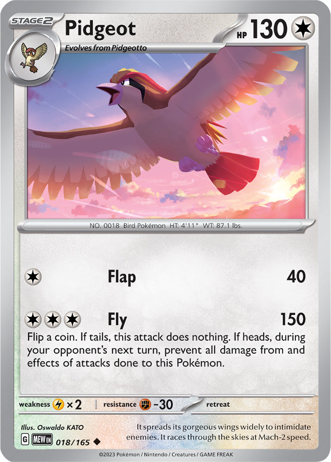 Scarlet & Violet-151 018/165 Pidgeot