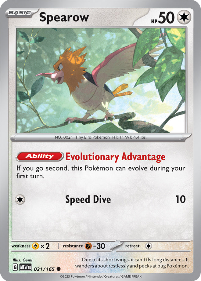 Scarlet & Violet-151 021/165 Spearow