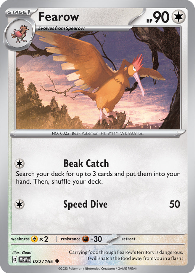 Scarlet & Violet-151 022/165 Fearow