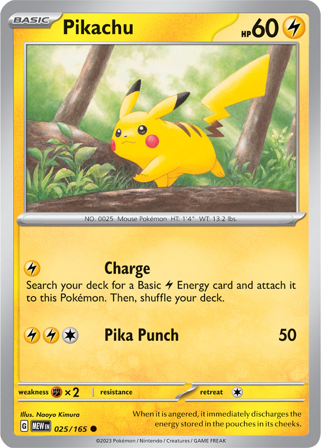 Scarlet & Violet-151 025/165 Pikachu