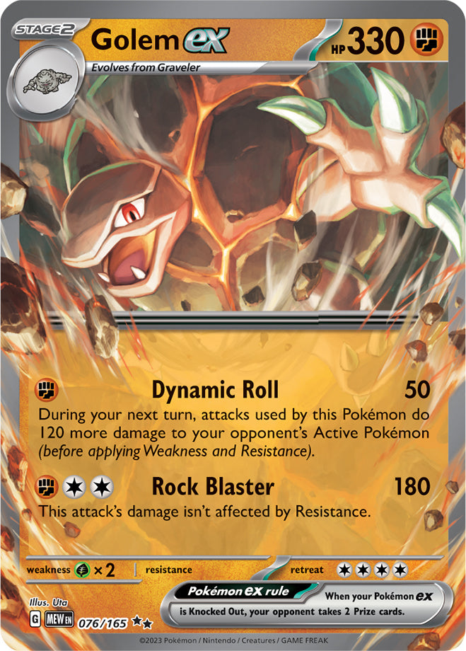 Scarlet & Violet-151 076/165 Golem ex