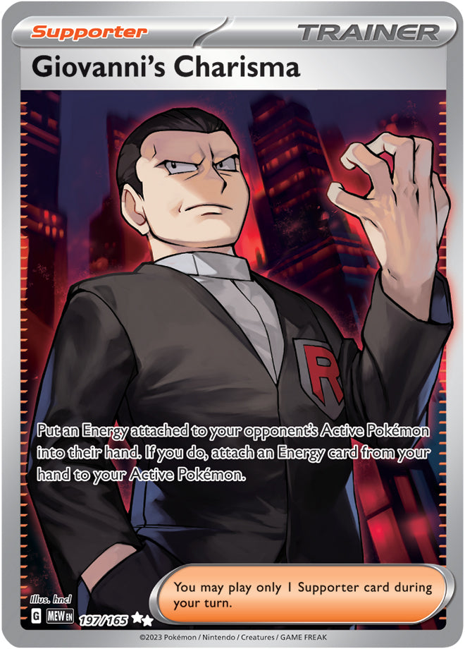 Scarlet & Violet-151 197/165 Giovanni's Charisma