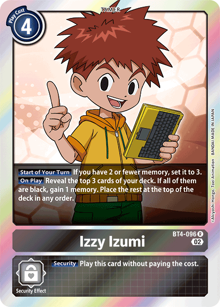 Resurgence Booster BT4-096 Izzy Izumi Alternative Art