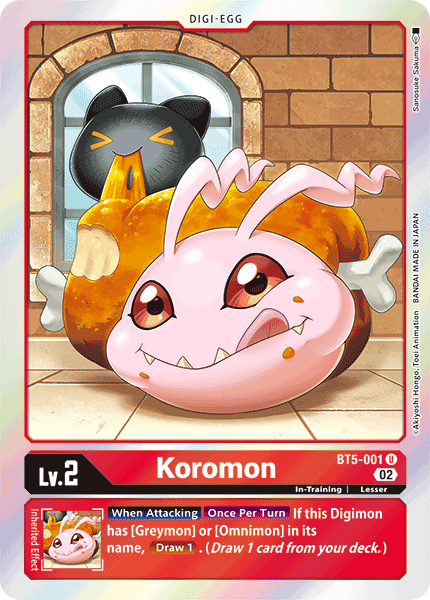 Resurgence Booster BT5-001 Koromon Alternative Art