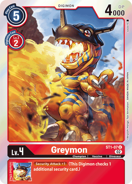 Resurgence Booster ST1-07 Greymon Alternative Art