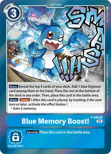 Resurgence Booster P-036 Blue Memory Boost! Alternative Art
