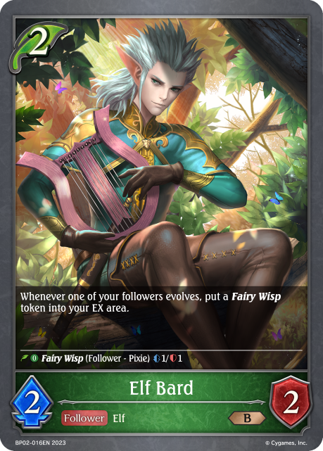 Reign of Bahamut BP02-016 Elf Bard