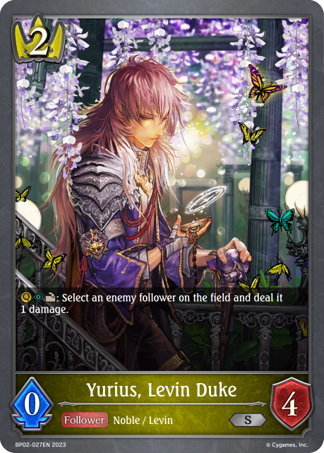 Reign of Bahamut BP02-027 Yurius, Levin Duke