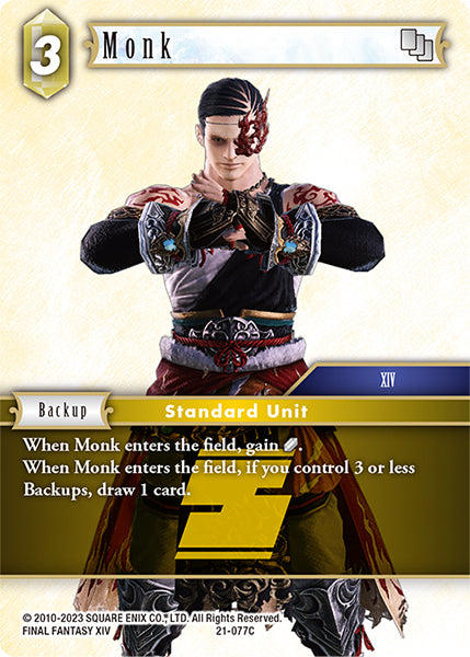 Final Fantasy Opus XXI - 21-077 Monk