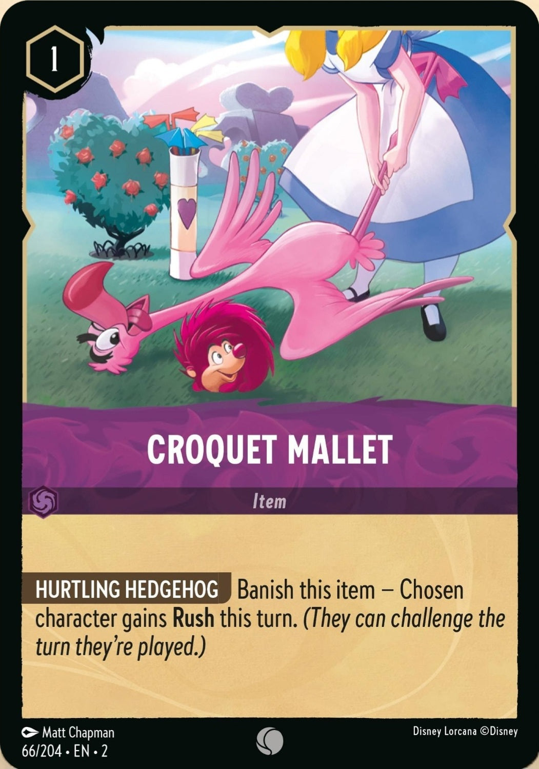 Disney Lorcana Rise Of The Floodborn 066/204 CROQUET MALLET