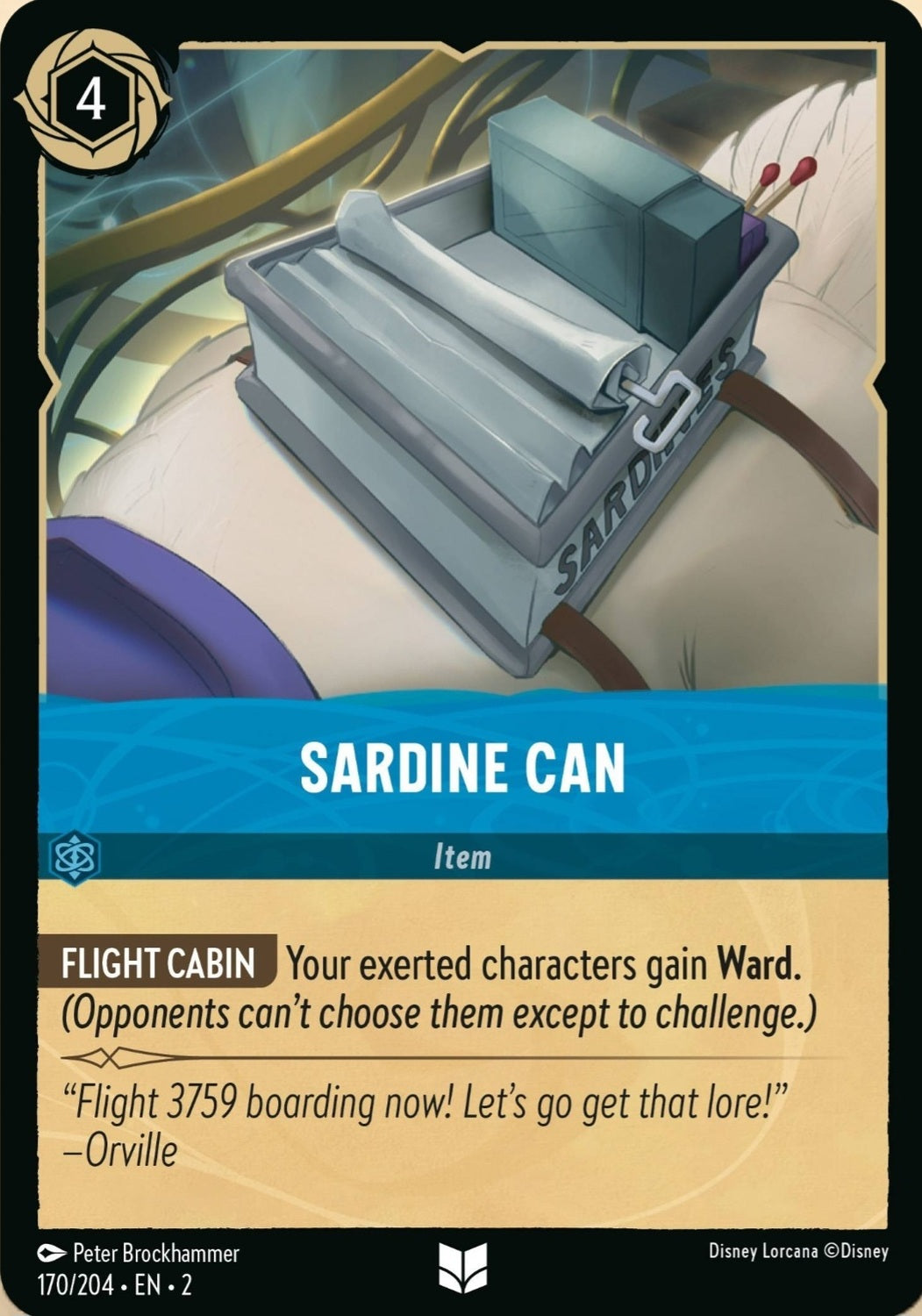 Disney Lorcana Rise Of The Floodborn 170/204 SARDINE CAN