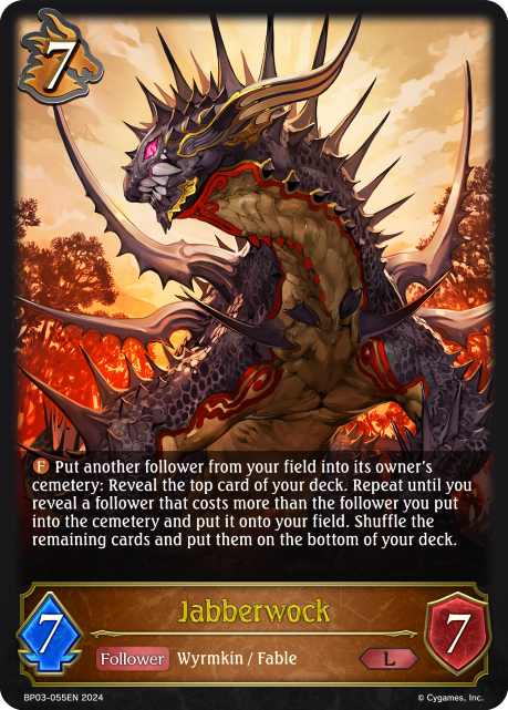 Flame of Laevateinn BP03-055 Jabberwock Foil