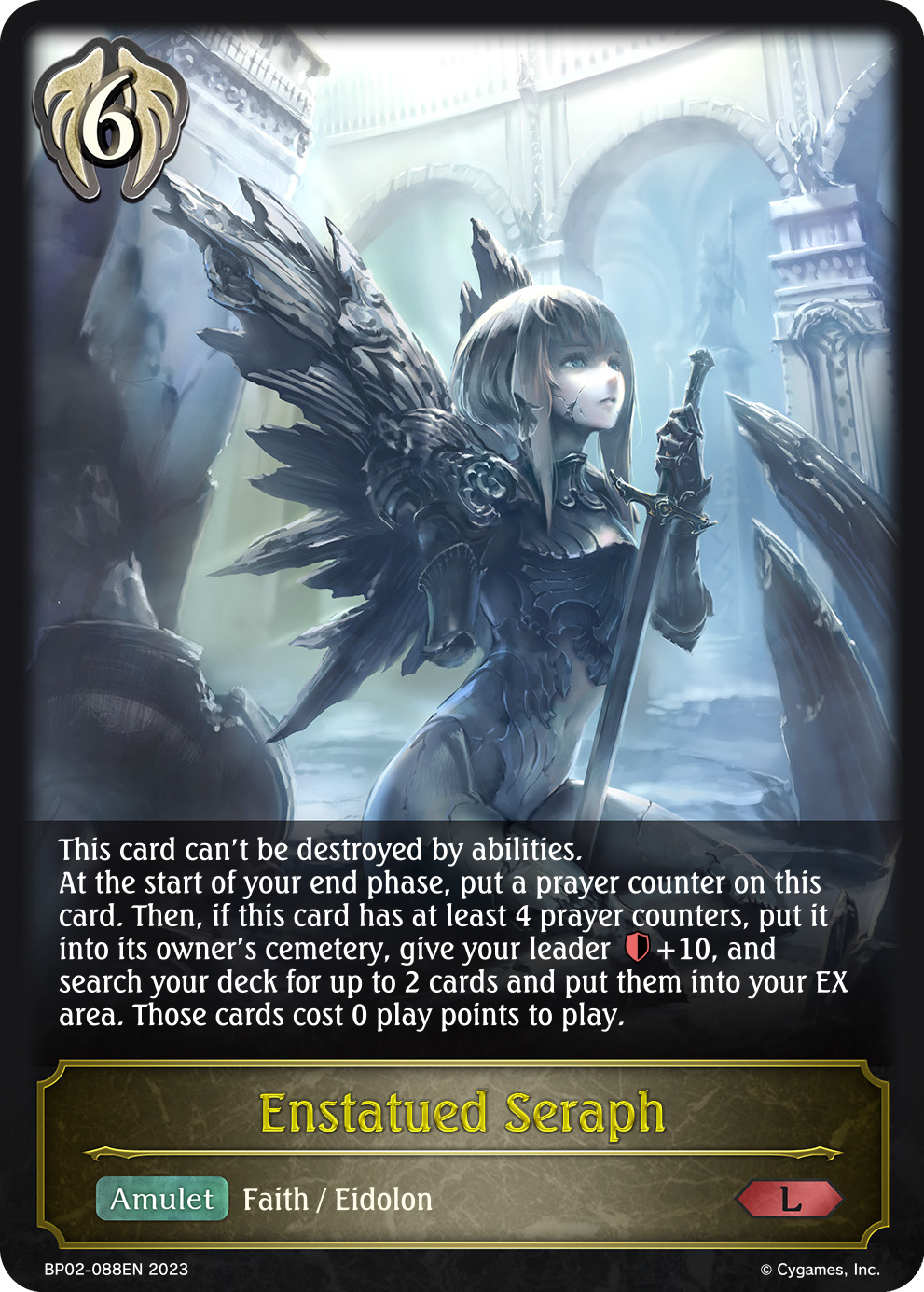 Reign of Bahamut BP02-088 Enstatued Seraph Foil