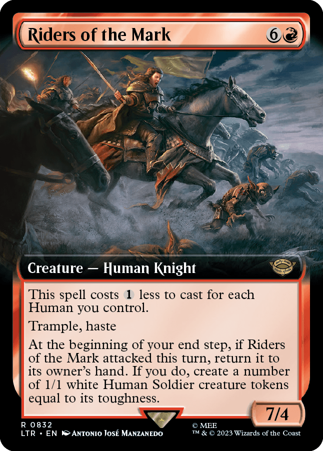 MTG Lord Of The Ring 0832 Riders of the Mark (Extended Art)