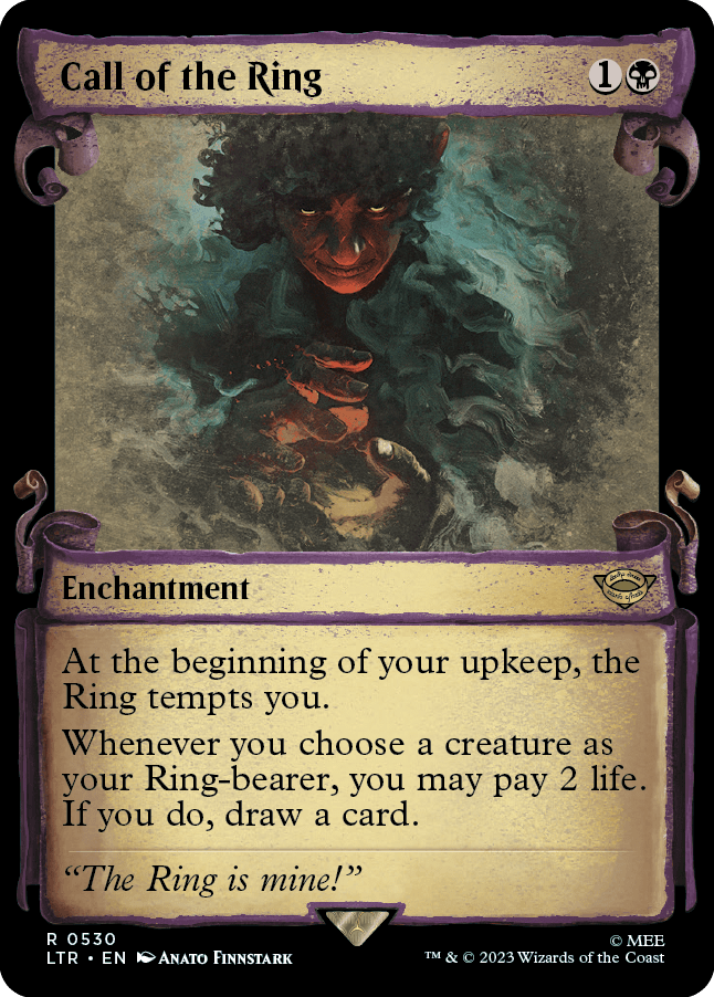 MTG Lord Of The Ring 0530 Call of the Ring (Showcase)