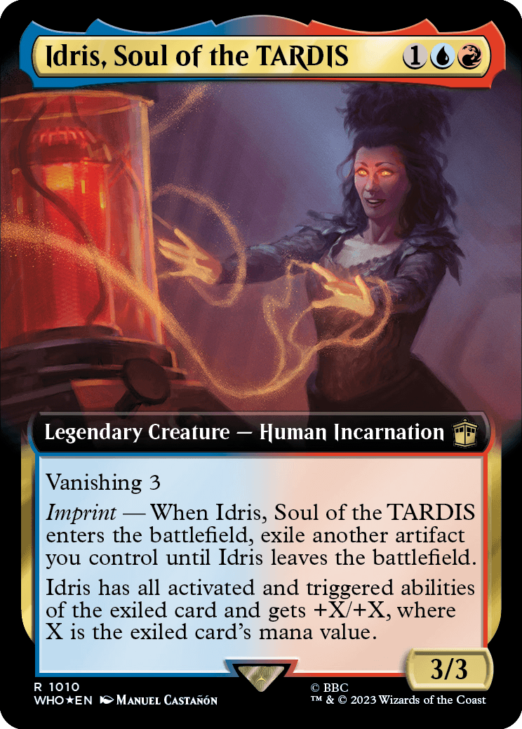 MTG Doctor Who 1010 Idris, Soul of the TARDIS (Extended Art Surge Foil)