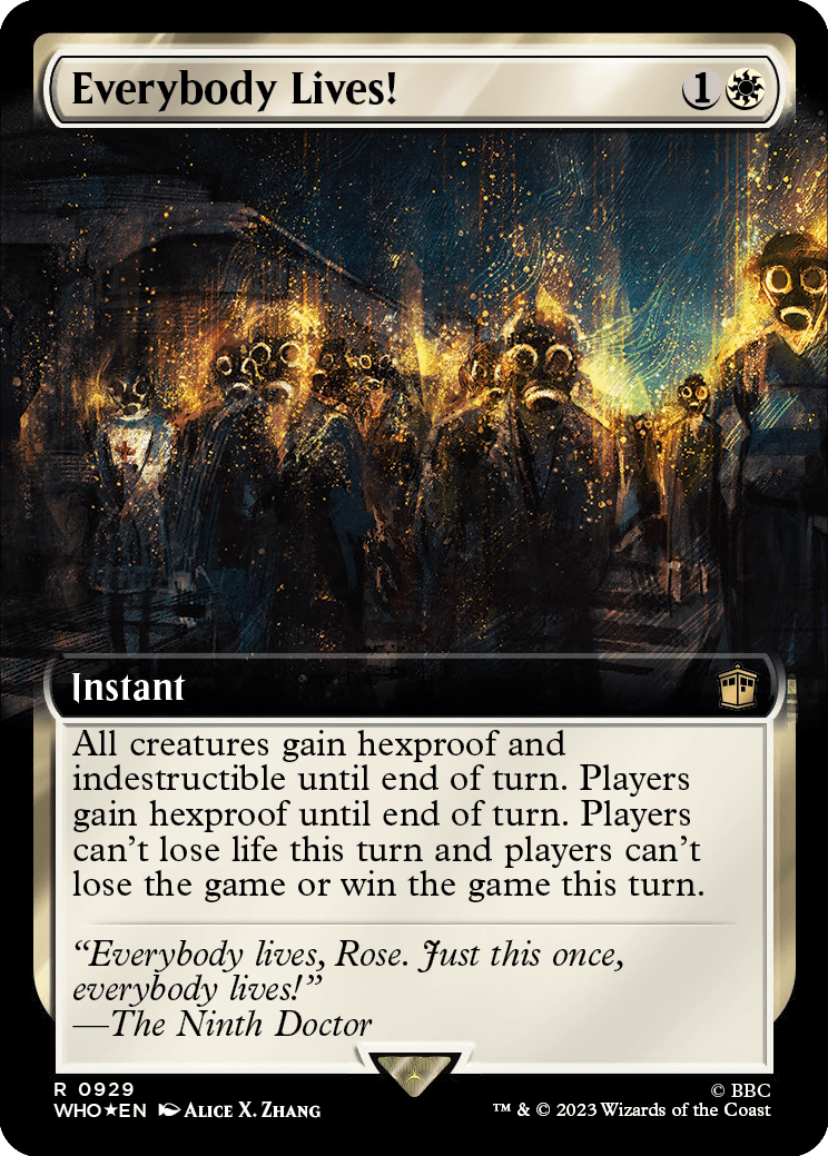 MTG Doctor Who 0929 Everybody Lives! (Extended Art Surge Foil)